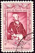 200 aniversario del nacimiento de Lafayette, emisión de 1957