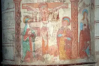 Un Calvario y Santa Genoveva