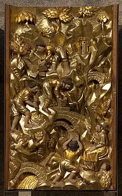 Construcción del camino de Tresponts