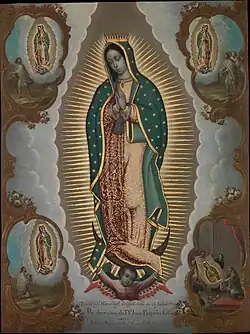 La Virgen de Guadalupe con las cuatro apariciones, 1773, Museo Metropolitano de Arte, Nueva York