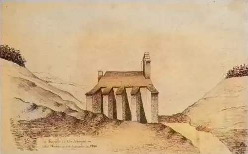 La capilla de Carlomagno o San Salvador, antes de 1884