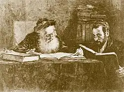 Maurycy Trębacz, La disputa, c. 1920-1940.