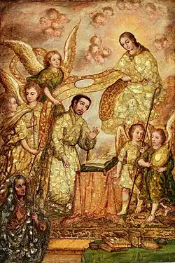 La imposición de la casulla a San Ildefonso por la Virgen, Nicolás Correa