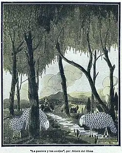 La pastora y las ovejas