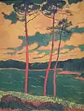 Pinos rojos, de Georges Lacombe, 1894.
