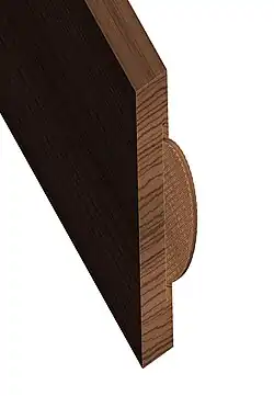 ensamblaje en angle de 45 º