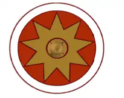 Escudo de los Lanciarii Lauriacenses.