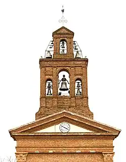 La torre del campanario.