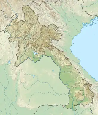 Cataratas Khone Phapheng ubicada en Laos