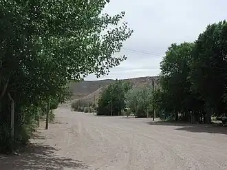 Las calles rematan en el faldeo de los cerros.