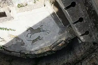 Vista de una letrina