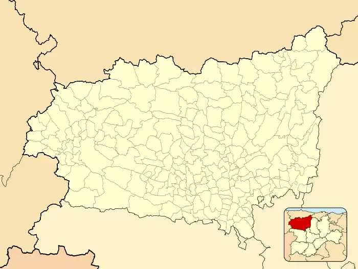 Astorga ubicada en la provincia de León