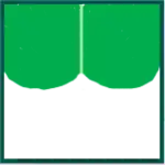 Base de forma bidimensional cordada.