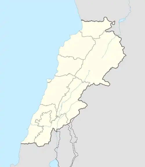 Tiro ubicada en Líbano