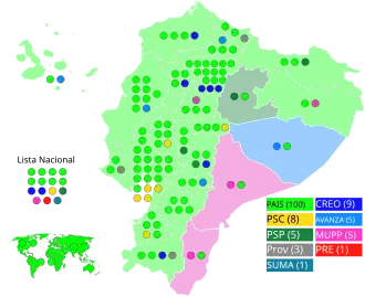 Elecciones legislativas de Ecuador de 2013