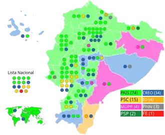Elecciones legislativas de Ecuador de 2017
