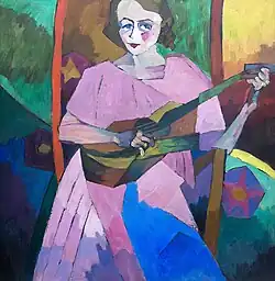 Mujer con guitarra, 1913