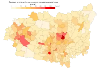 Densidad de población (2018)