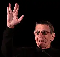 Leonard Nimoy Sr. Spock en la Comicom de 2011 en Phoenix, Arizona.