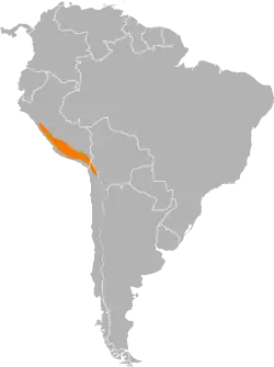 Distribución geográfica de la especie
