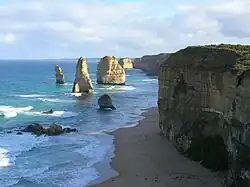 Los Doce Apóstoles en la costa del estado de Victoria