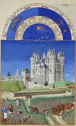 Les Très Riches Heures du duc de Berry#Septembre, folio 9v