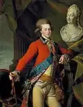 Aleksandr Lanskói, ayudante de campo de Catalina II de Rusia, 1782