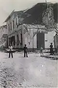 Edificio del Liceo tras el terremoto de 1939.