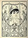 Lilien, Niño hebreo con kipá, ilustración para los Canciones del Gueto (Lieder des Ghetto), libro de Morris Rosenfeld, 1903.
