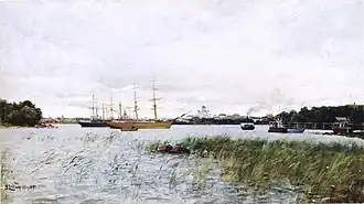 Helsinki vista desde Sörnäinen (1881)