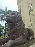 Lion Bronze Statue in Colón, Cuba