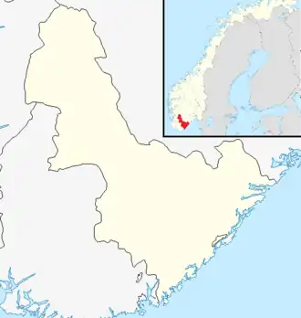 Río Nid (Aust-Agder) ubicada en Aust-Agder