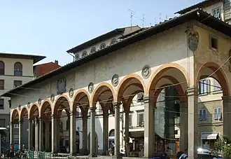 Loggia del pesce, Florencia.