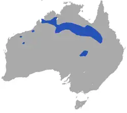 Mapa de distribución de P. ingrami