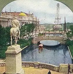 "Este del Lago, con los Palacios de la Manufactura y la Educación"