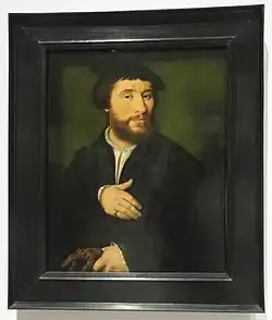 Retrato de hombre, pintura de Joos van Cleve (h. 1525-35)