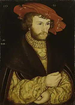 Lucas Cranach el Viejo: Portrait d'un jeune homme au chapeau, 1521