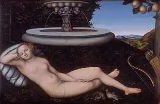 Lucas Cranach el Viejo - La ninfa de la fuente