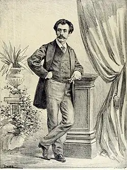Dibujo de Luis Fernando Rojas, 1889