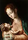 Una de las versiones de la Virgen de la leche, de Luis de Morales.