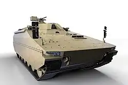 Lynx en la configuración de transporte blindado de personal (APC).