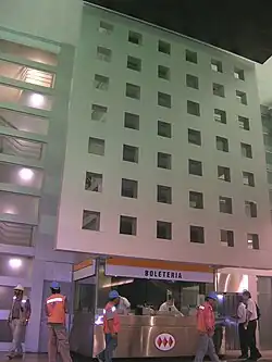 Boletería de la estación.