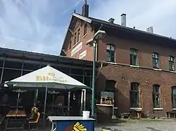 Antigua estación de tren en Kornelimünster.