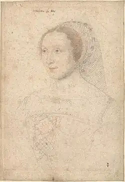 Madeleine de Mailly, por François Clouet.
