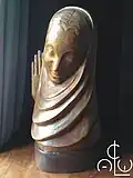 Madonna au Sourire de CC van Asch van Wijck, escultura de madera 57 cm