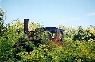 Maquinaria usada en la extracción de guano.