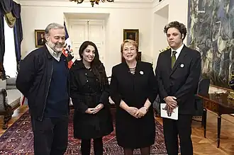 Michelle Bachelet y Baranda en 2016.