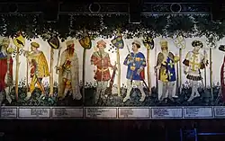 Retrato de algunos Aleramici de Savona en el Castillo della Manta