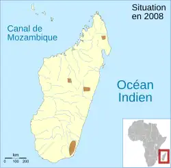 Distribución de la población de G. albolineatus.