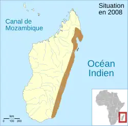 Distribución de la población de M. charlotteae.